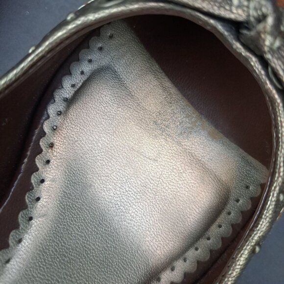 Franco Sarto L-BLESS Womens Peep Toe Heels 8.5 M Leather Brown Suede - Picture 7 of 16